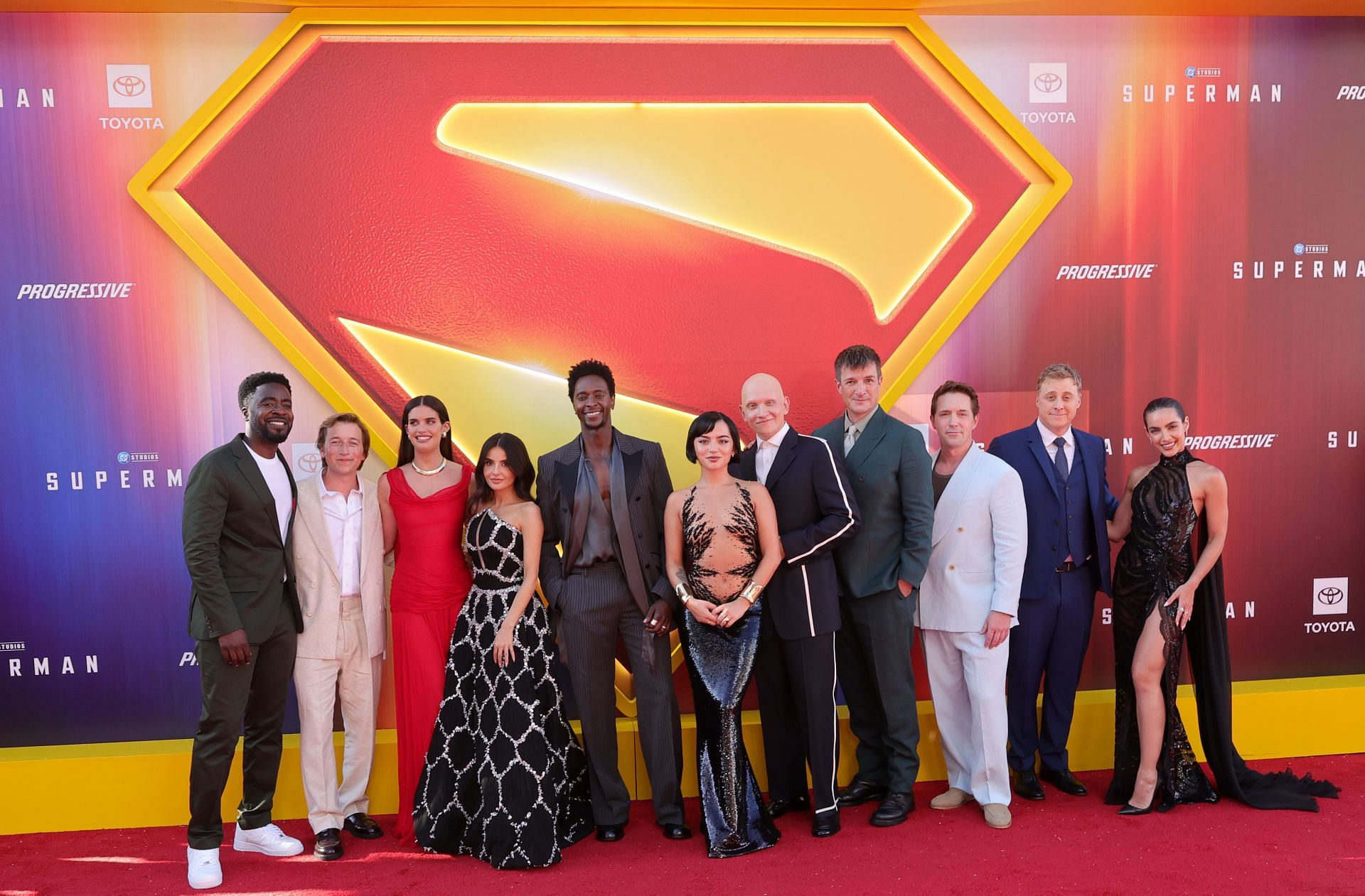 At the Los Angeles premiere oof Warner Bros. (Image via Getty)